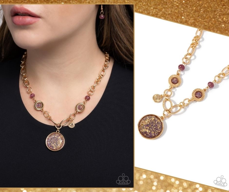 FLECKS Big Thing Purple Necklace