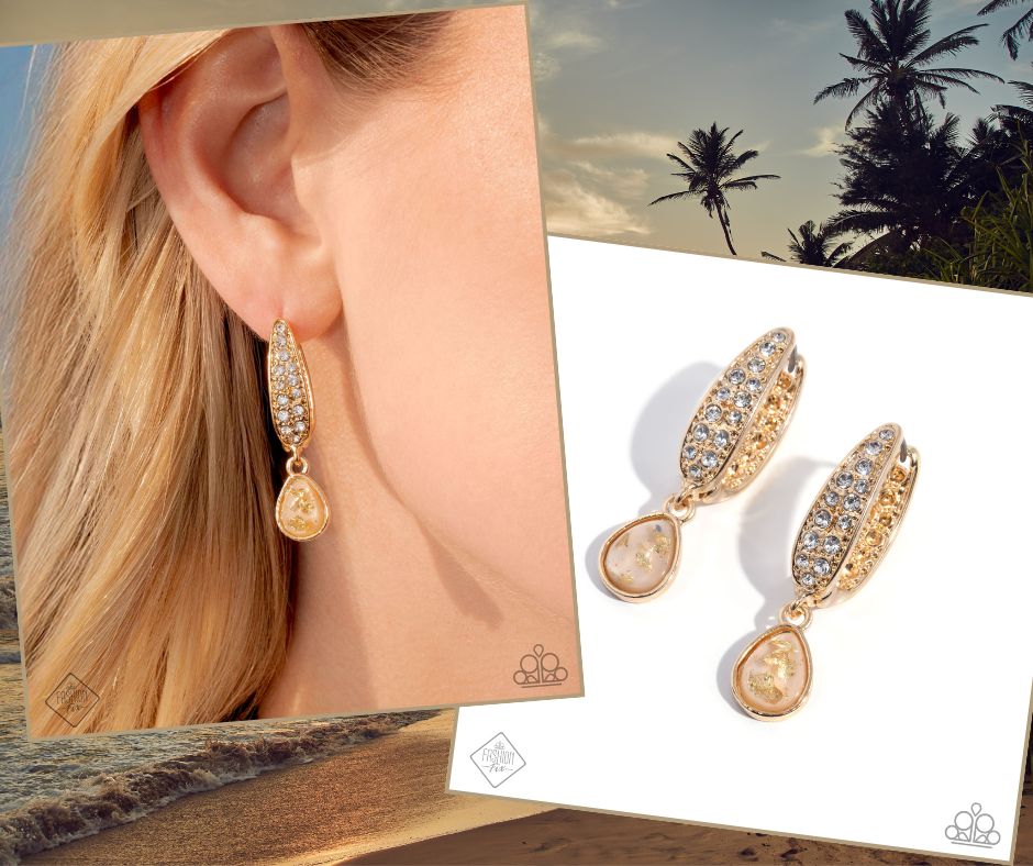 Cheerful Care Gold Hinge Hoops