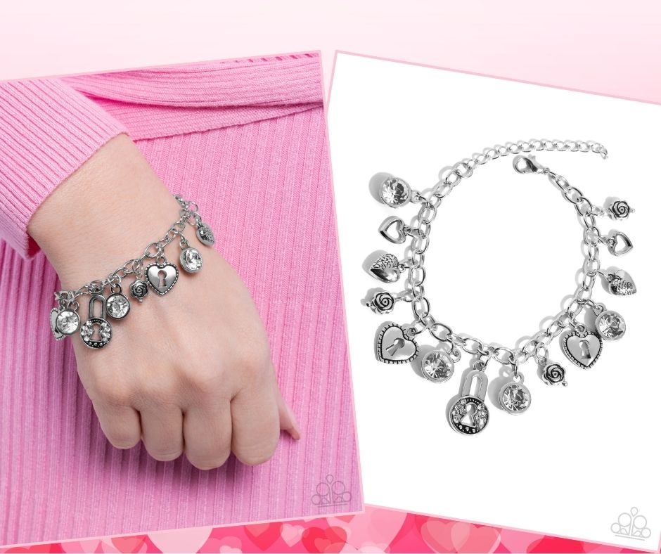 Luxurious Locks White Bracelet