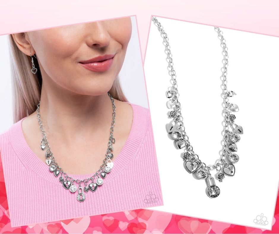 LOCKS of Love White Necklace