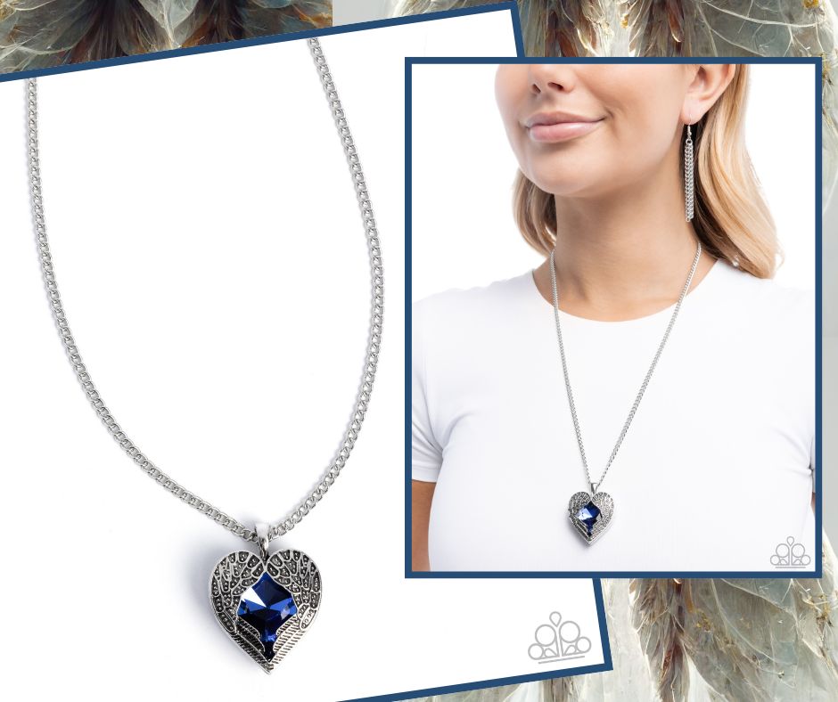 Heartfelt Honor Blue Necklace