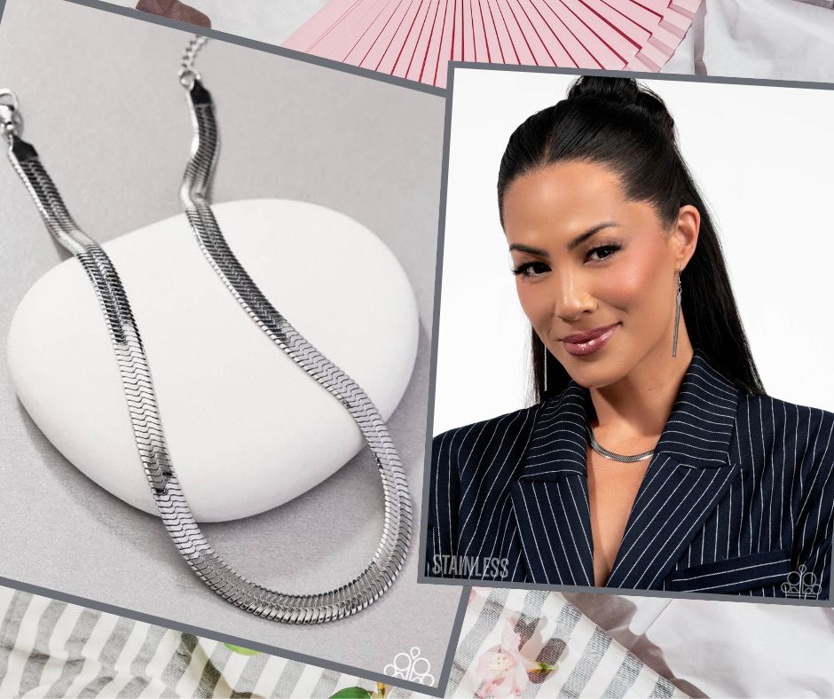 Herringbone Haute Stainless Necklace