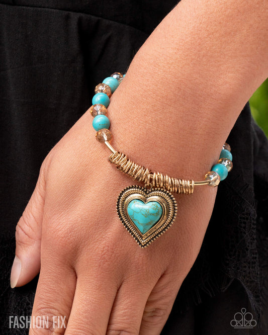 Horseshoe Heartthrob Gold Bracelet