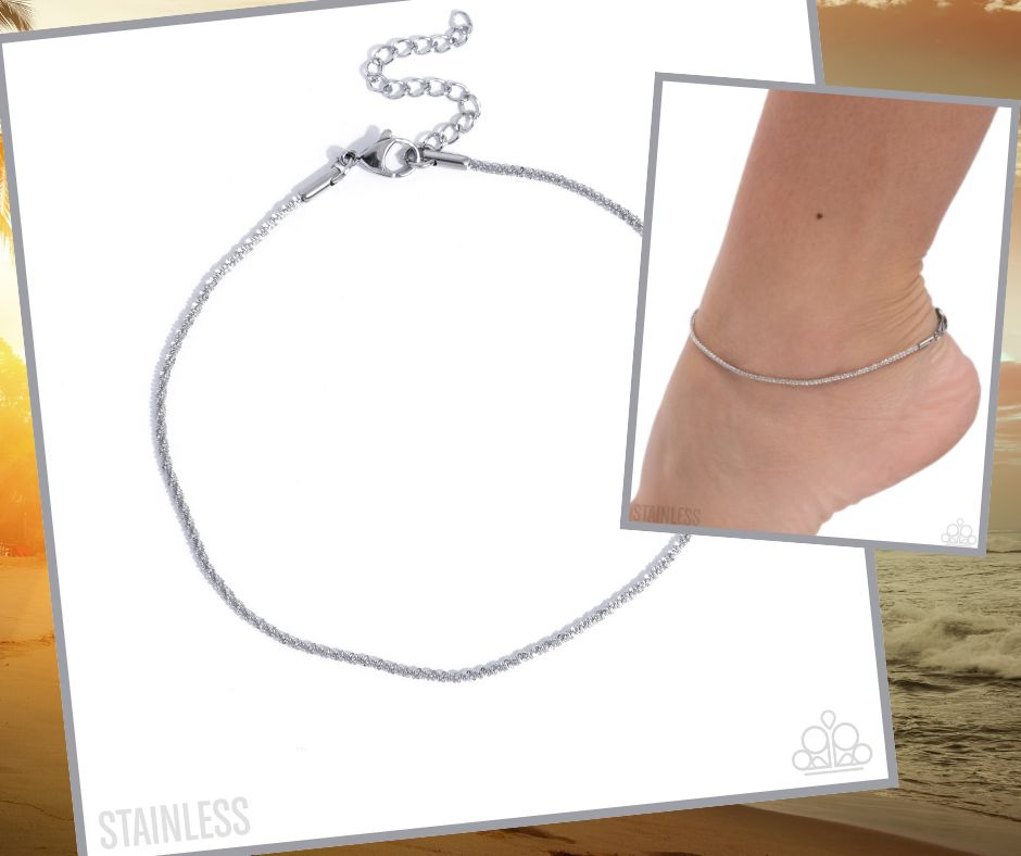 Legendary Leverage Silver Stainless Anklet