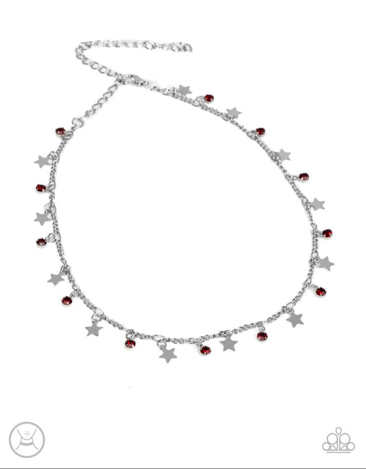 Little Lady Liberty Red Necklace