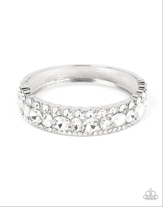 Mega Megawatt White Hinge Bracelet