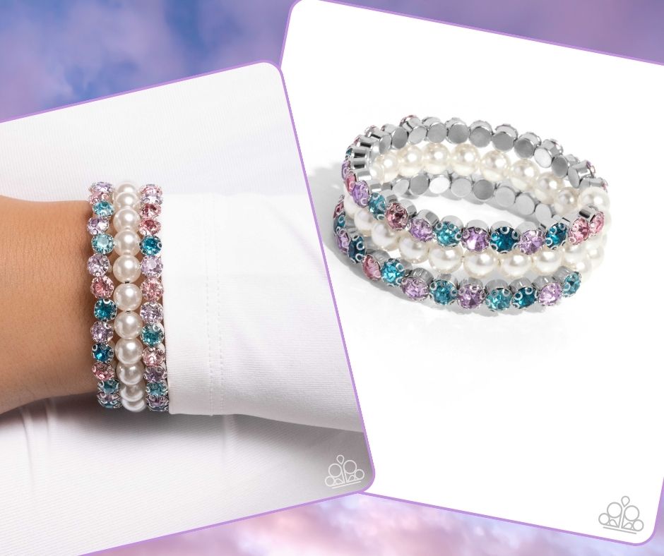 Grandiose Glitz Multi Coil Bracelet