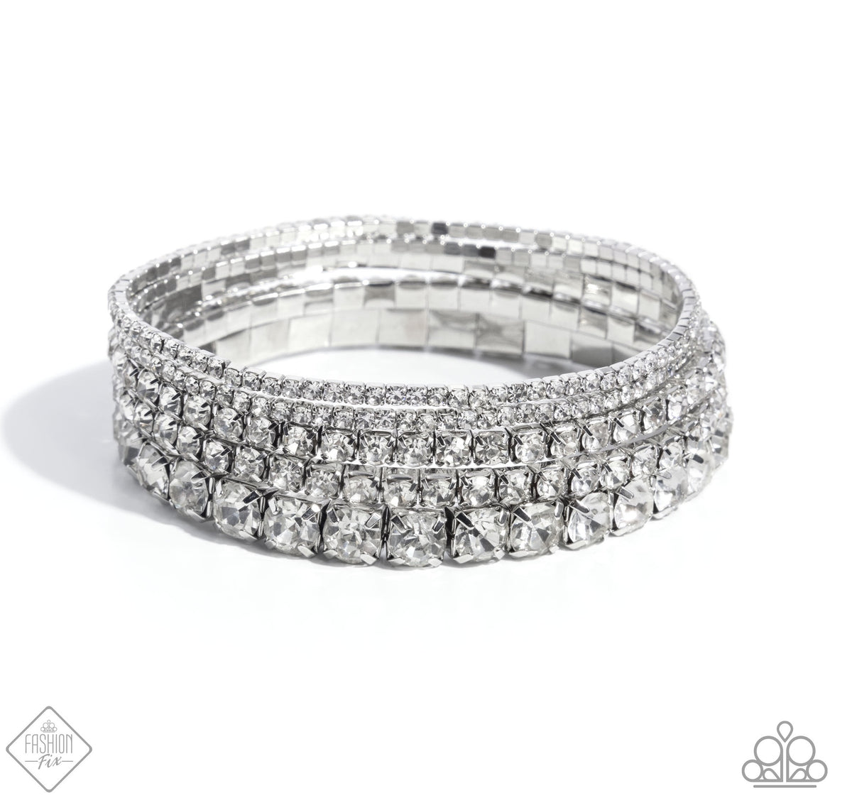 Persistent Pizzazz White Bracelet