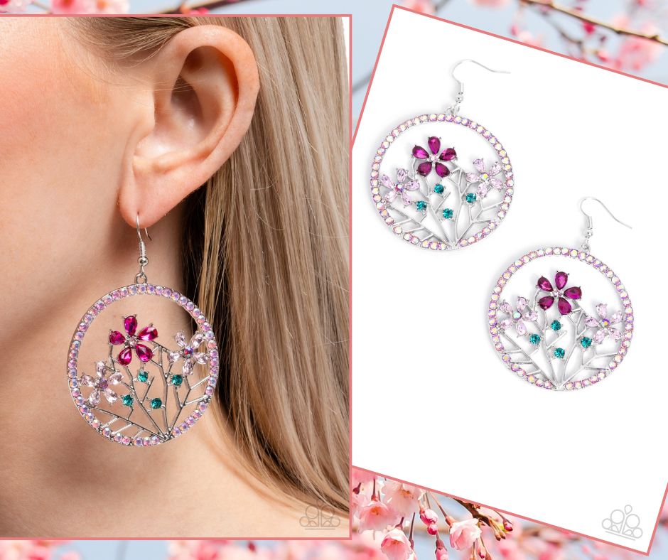Basic Bouquet Pink Earrings
