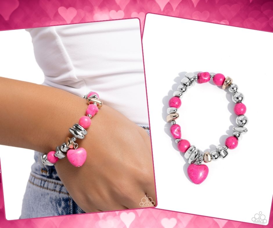 Adorably Asymmetrical Pink Bracelet
