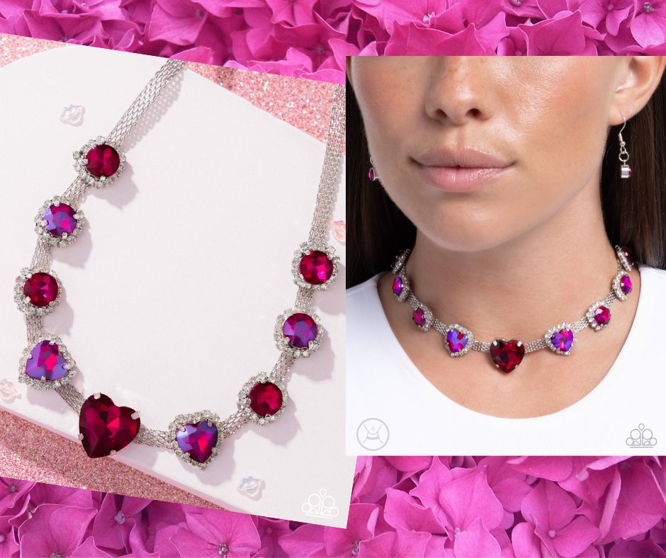 Valentines Vibe Pink Necklace