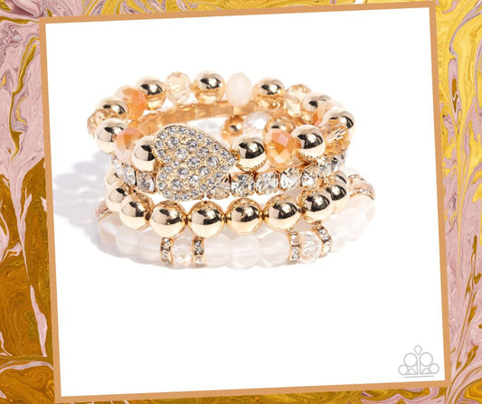 Poetically Plush White Bracelet