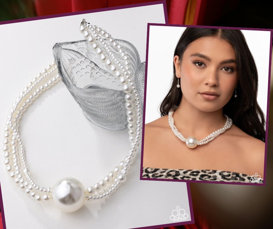 Polished Professional White Necklace