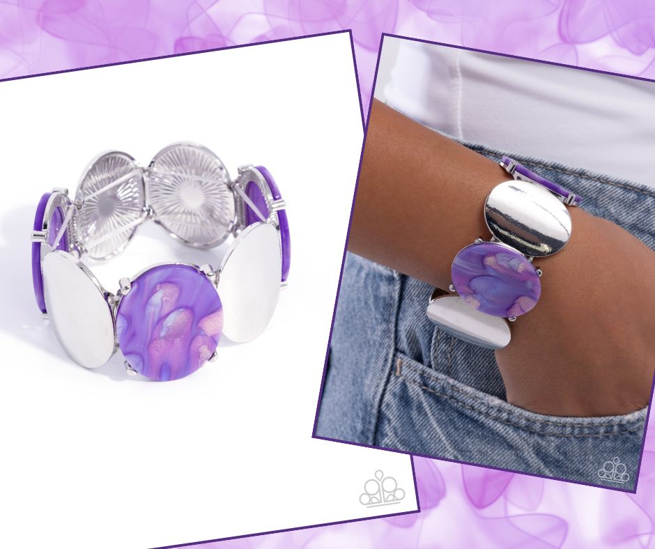 Longing for More Purple Bracelet