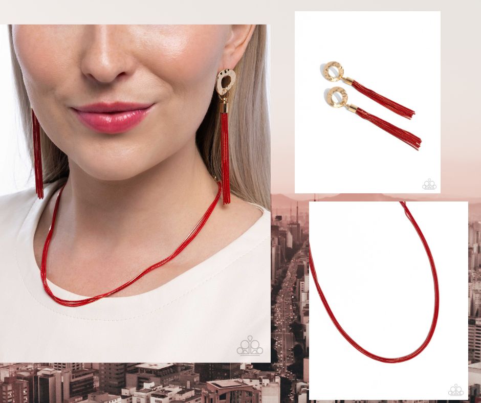 Corded Red Complete Look