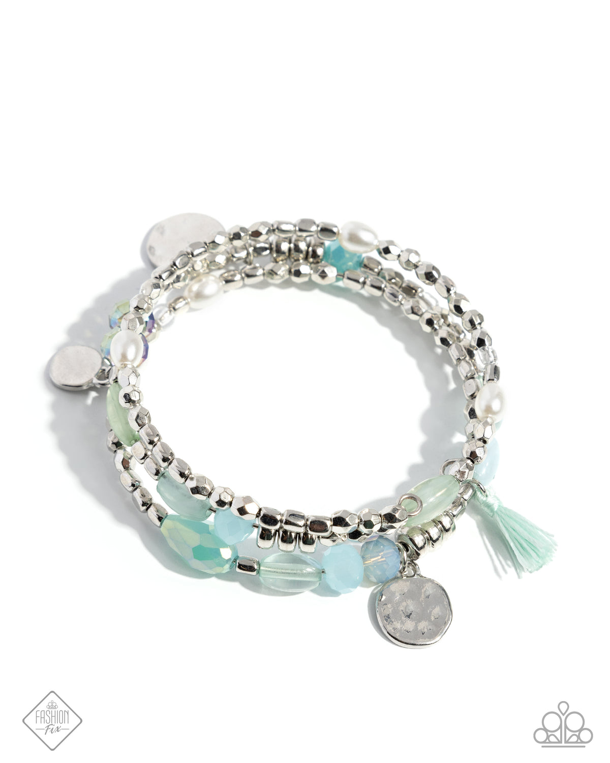 Refreshing Revel Blue Coil Bracelet
