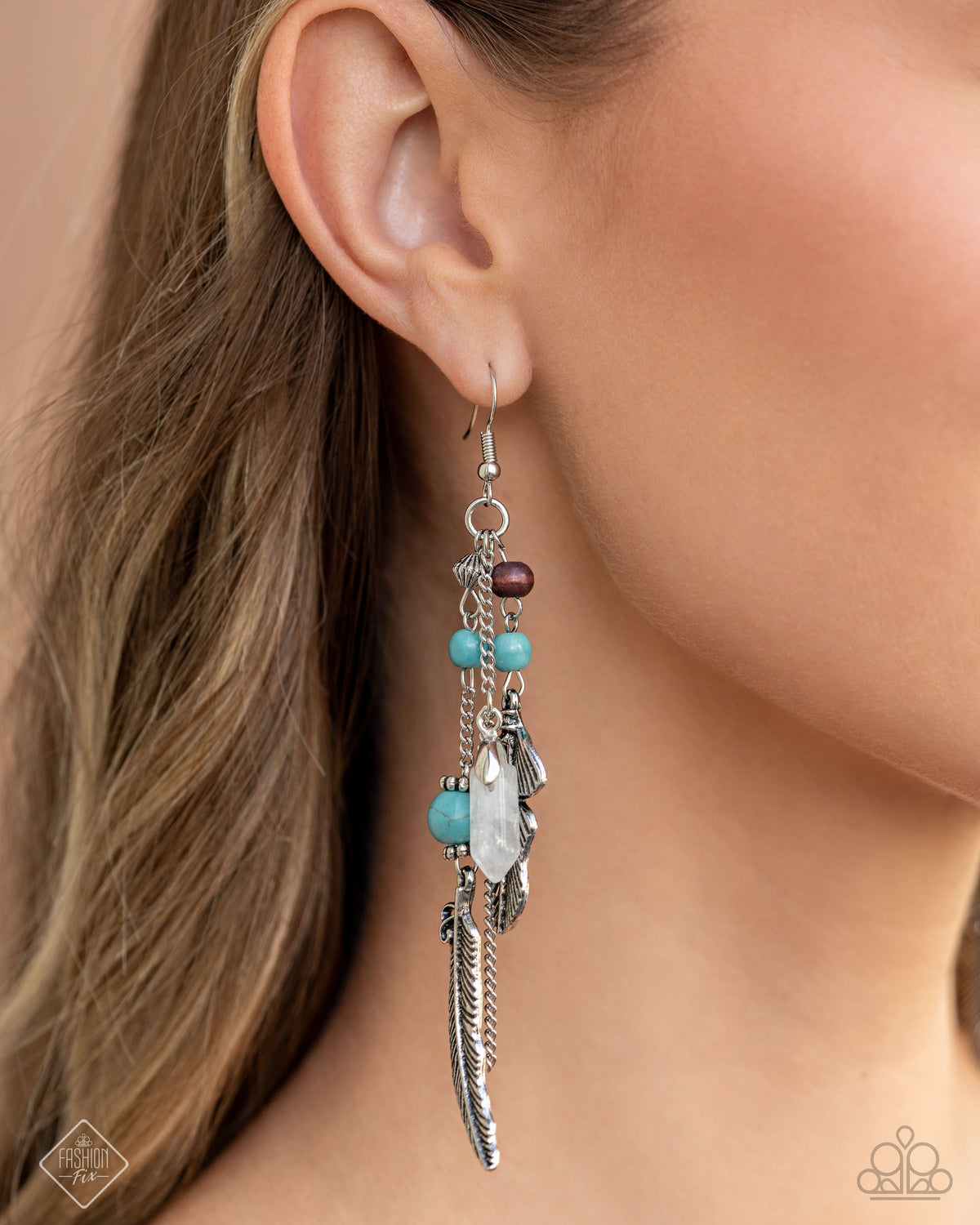 Restful Runway Blue Earrings