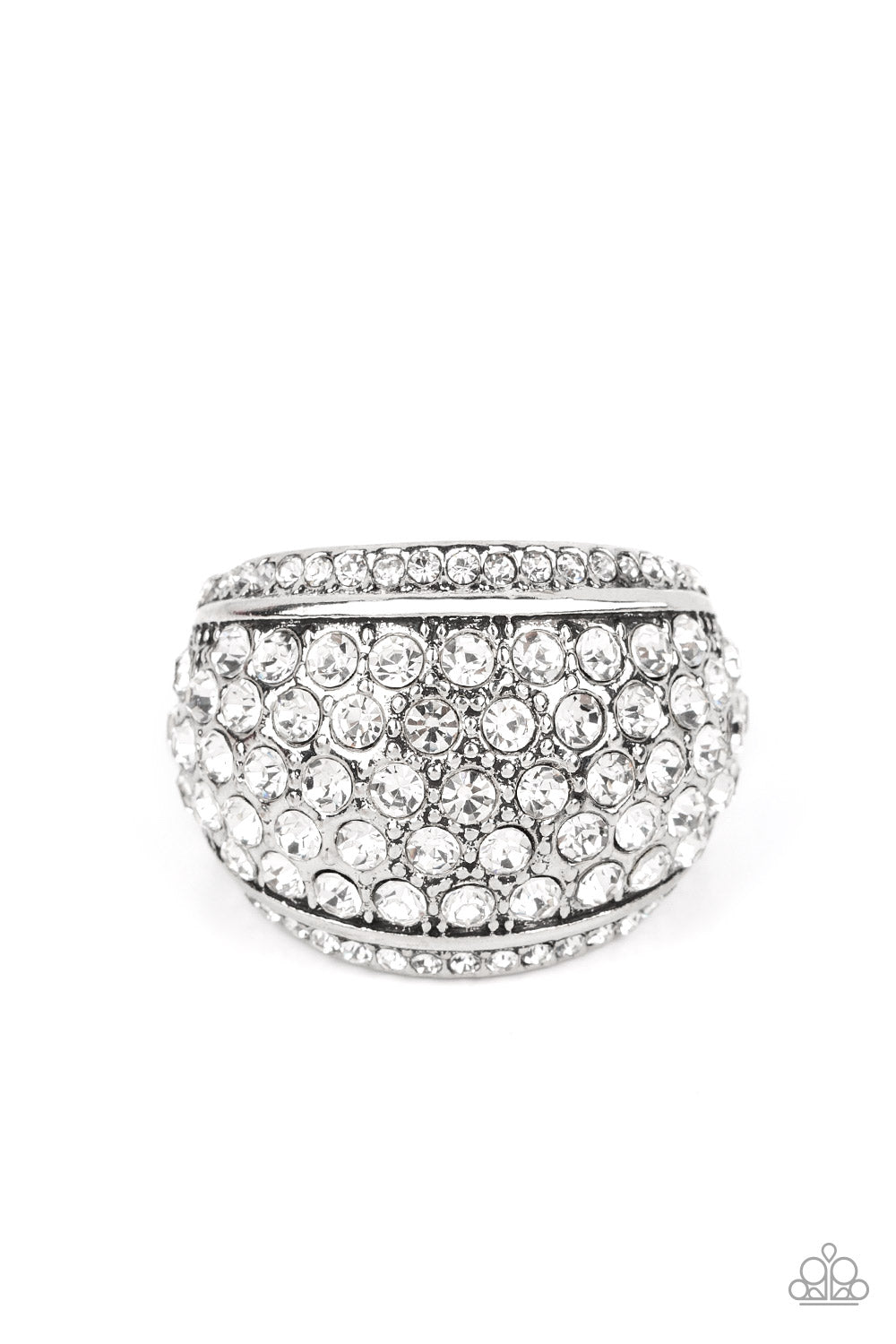 Running OFF SPARKLE White Ring