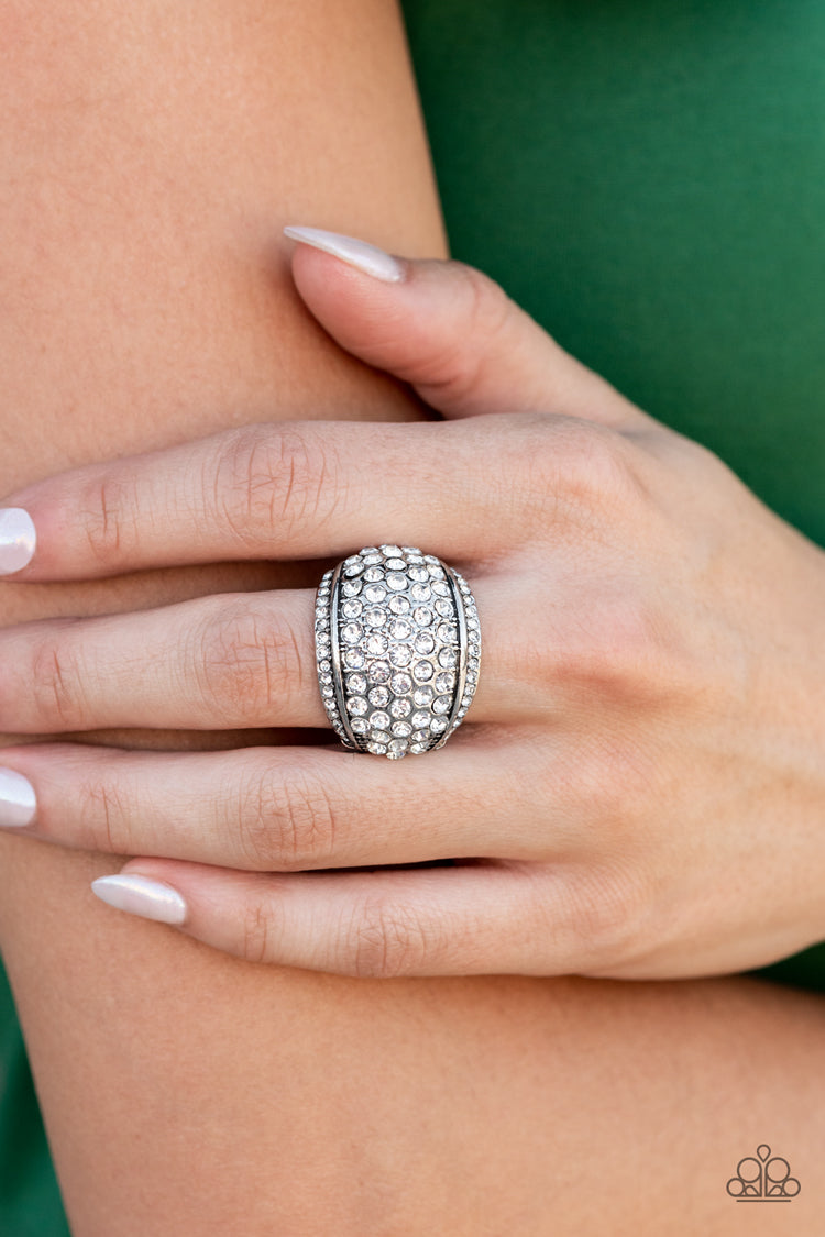 Running OFF SPARKLE White Ring