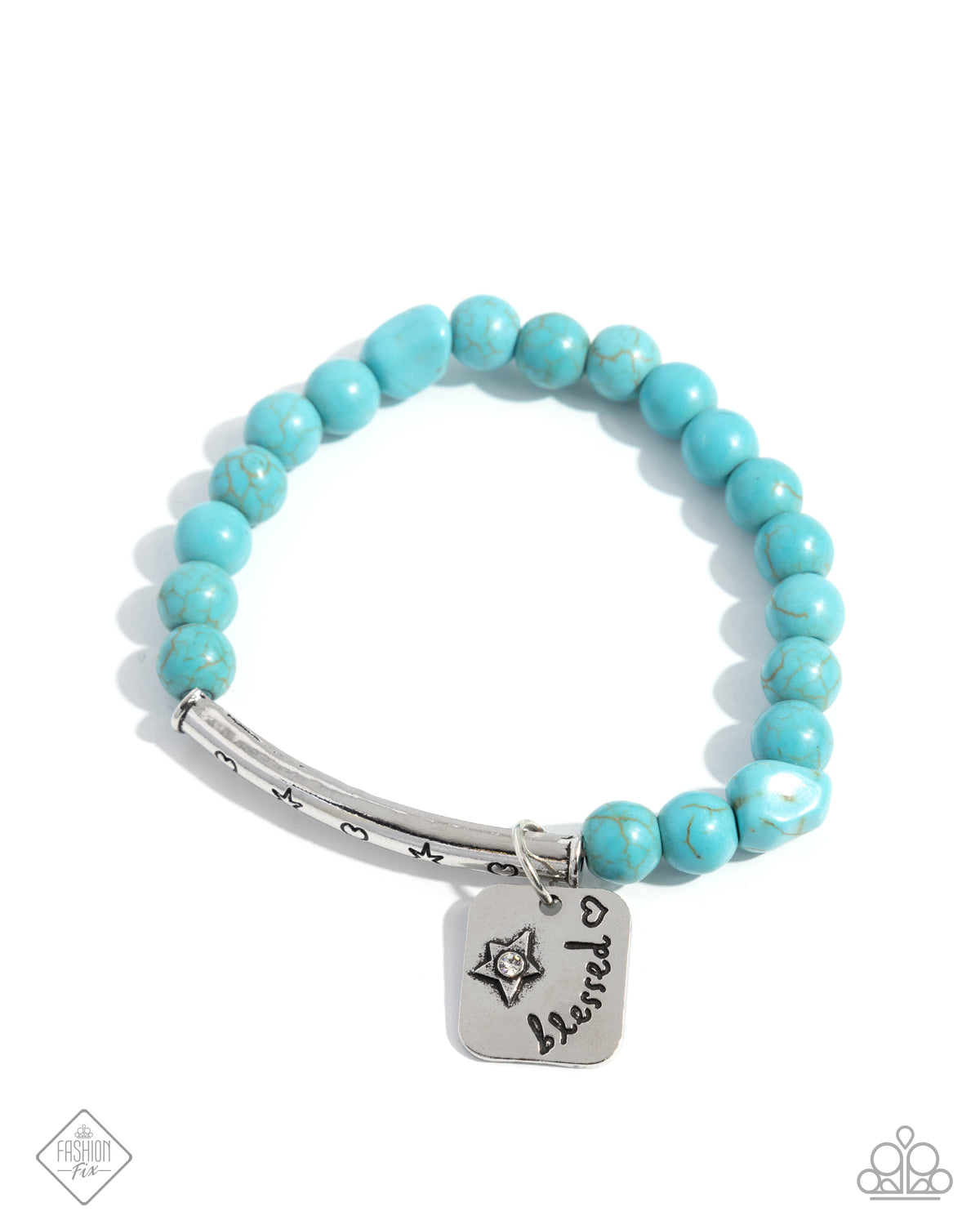 Rustic Reminder Blue Bracelet