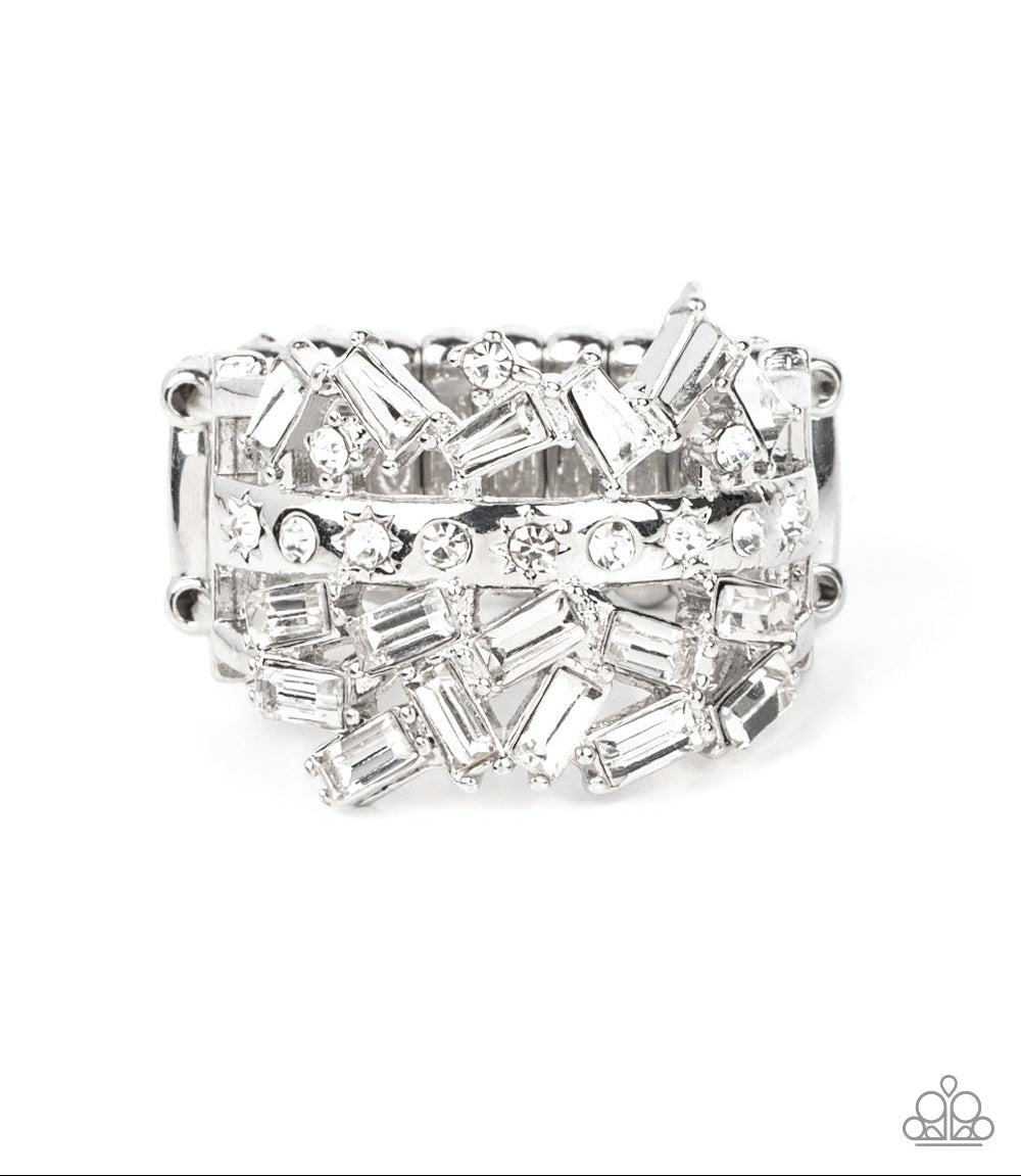 Scattered Sensation White Ring