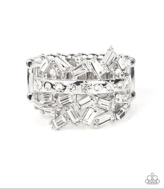 Scattered Sensation White Ring
