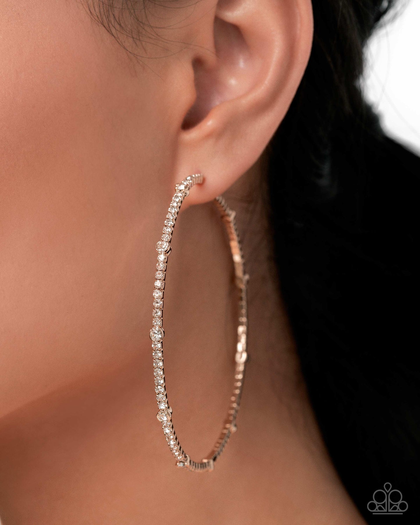 Sensational Squares Gold Hoops