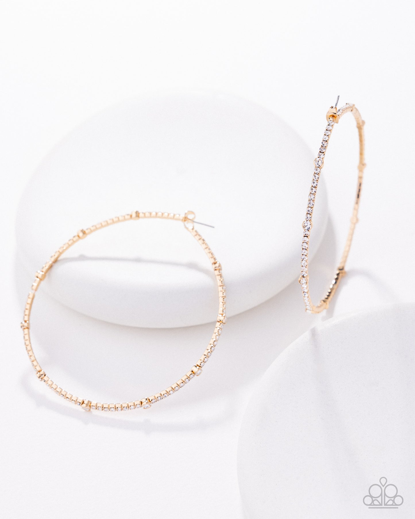Sensational Squares Gold Hoops