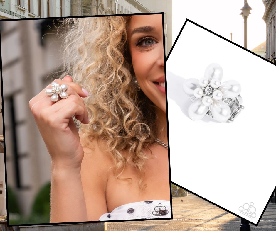 Showstopping Pearls White Ring