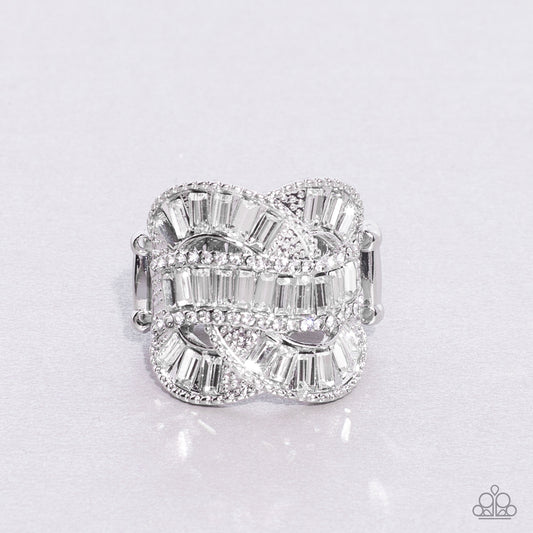 Six-Figure Flex White Ring