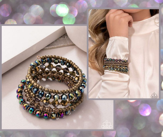 Stacked Surprise Multi Coil Bracelet