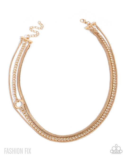 Chic Intuition Gold Necklace