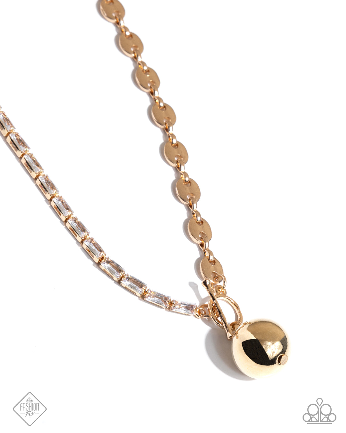 Tailored Token Gold Necklace
