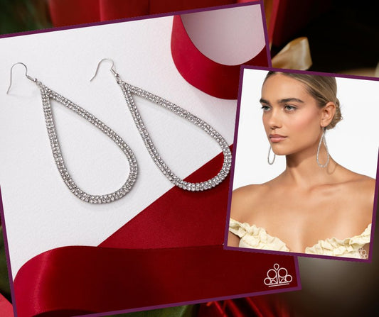 Traditional Twinkle White Earrings
