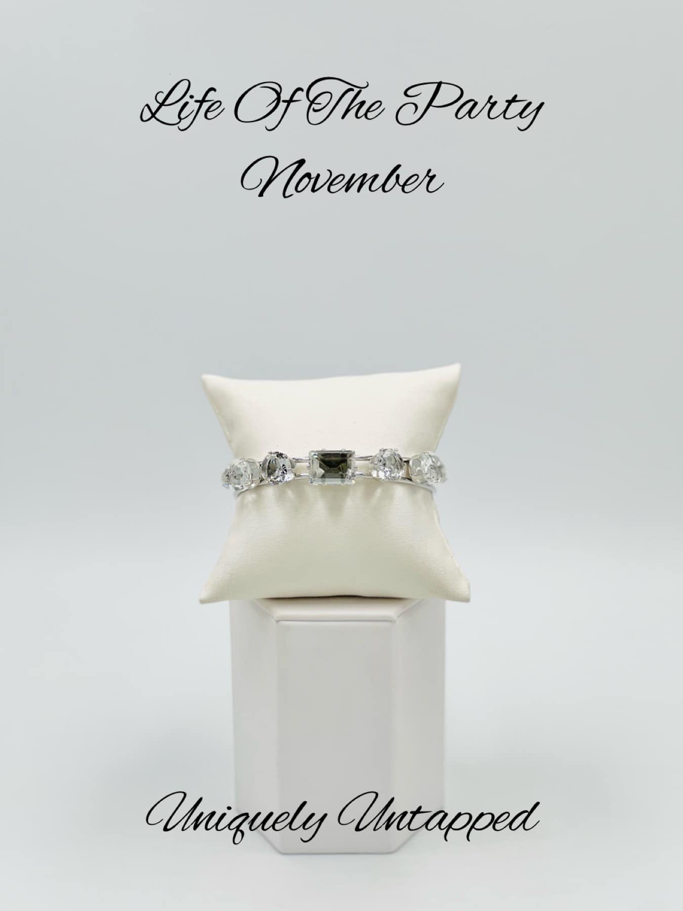 Uniquely Untapped White Cuff Bracelet