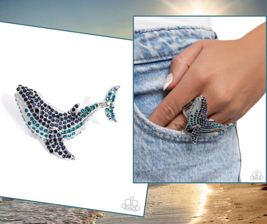 Whale of a Time Blue Ring