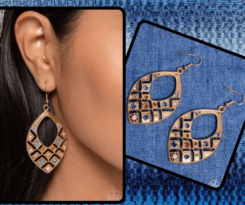 Glittery Gaze Multi Earrings