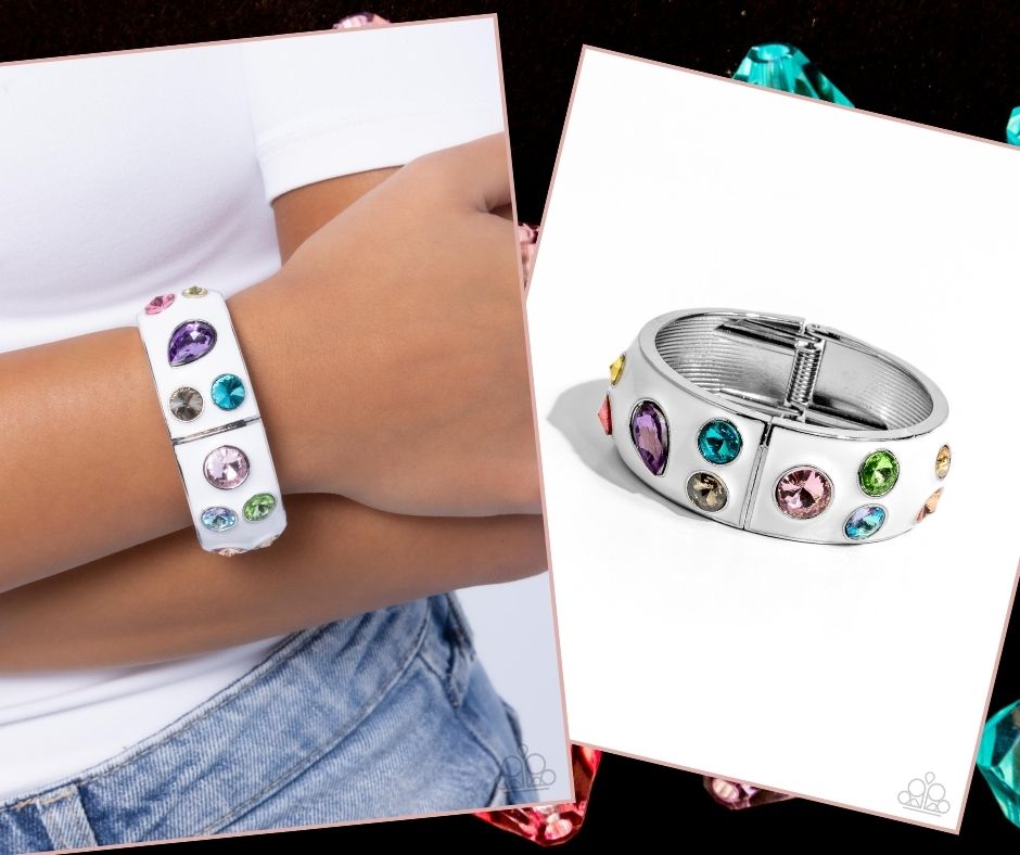 Planned Polka Dots White Bracelet