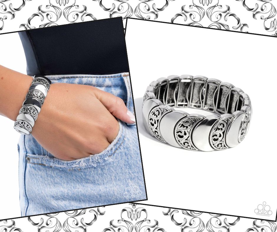 Filigree Flair Silver Bracelet