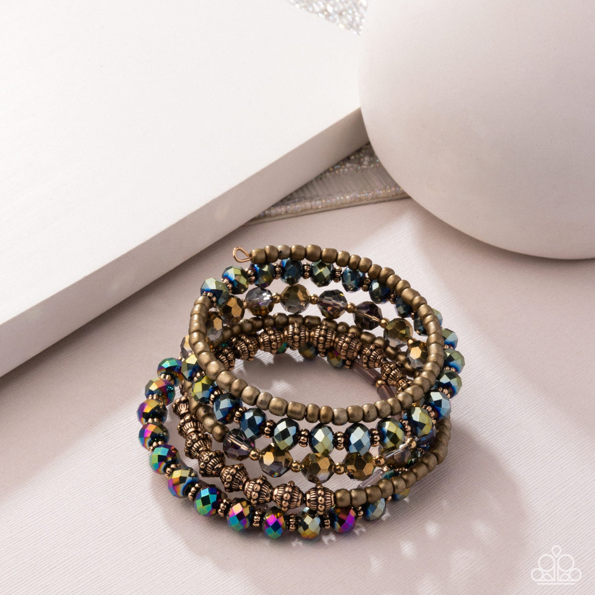 Stacked Surprise Multi Coil Bracelet
